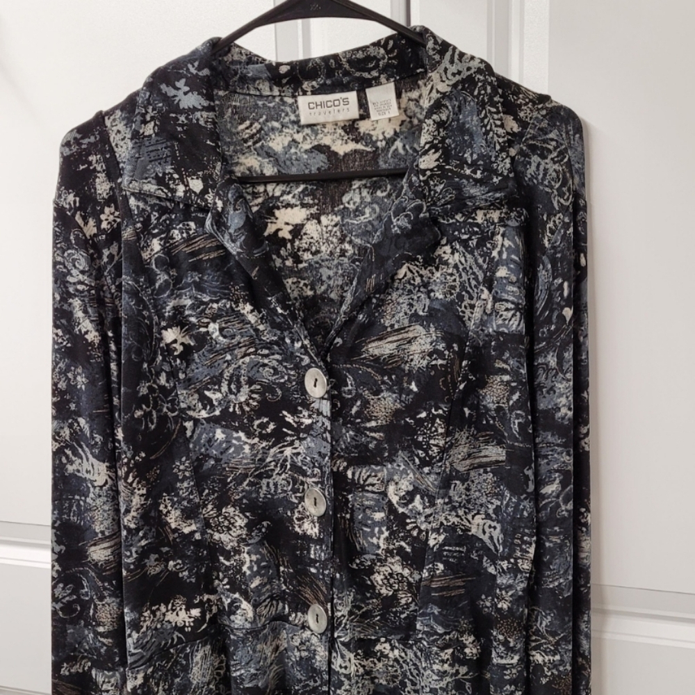 Chico's Travelers Women's Blouse Size: 1